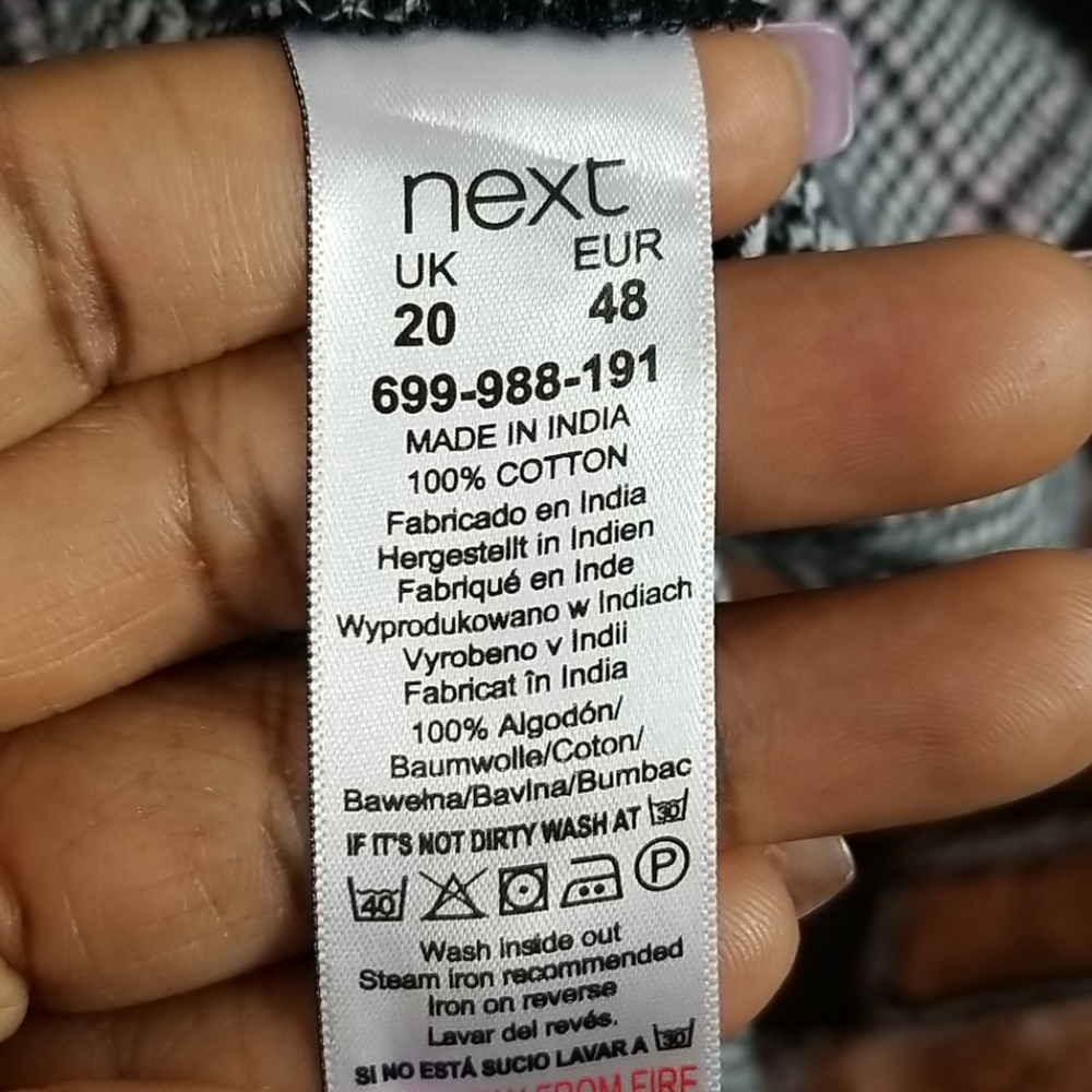 Next| Button Down Plaid Pattern Top - image 4